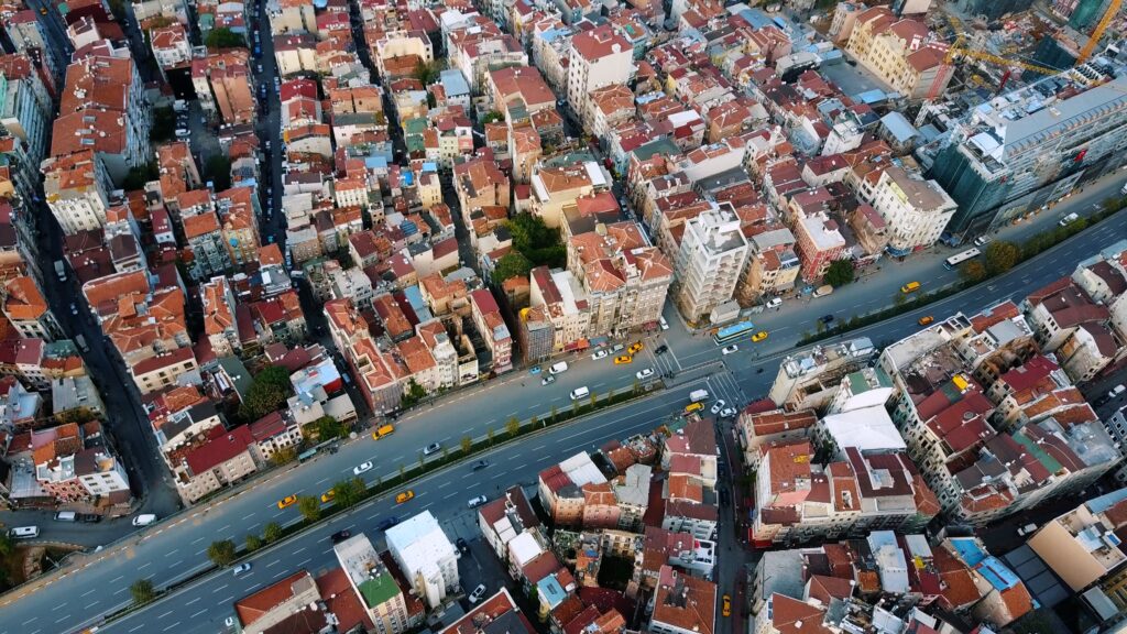 Cityscape Istanbul, Turkey. Photo from the bird's-eye view